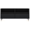 Mueble De Tv Madera Contrachapada Negro 100x34,5x44,5 Cm