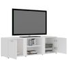 Mueble De Tv Madera Contrachapada Blanco 120x34x37 Cm