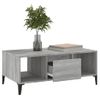 Mesa De Centro Madera Contrachapada Gris Sonoma 90x50x36,5 Cm