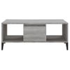 Mesa De Centro Madera Contrachapada Gris Sonoma 90x50x36,5 Cm