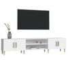 Mueble Para Tv Madera Contrachapada Blanco 180x31,5x40 Cm