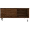 Mesa De Centro Madera Contrachapada Roble Marrón 80x80x36,5 Cm