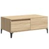 Mesa De Centro Madera Contrachapada Roble Sonoma 90x50x36,5 Cm