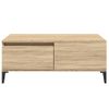 Mesa De Centro Madera Contrachapada Roble Sonoma 90x50x36,5 Cm