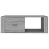 Mesa De Centro Madera Contrachapada Gris Sonoma 100x50,5x35 Cm