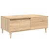 Mesa De Centro Madera Contrachapada Roble Sonoma 90x50x36,5 Cm