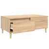 Mesa De Centro Madera Contrachapada Roble Sonoma 90x50x36,5 Cm