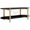 Mesa De Centro Madera Contrachapada Negro 110x48x40 Cm