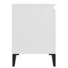 Mueble De Tv Con Patas De Metal Blanco 103,5x35x50 Cm