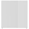 Mueble Para Tv Madera Contrachapada Blanco Brillo 72x35x36,5 Cm