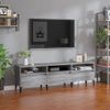 Mueble Para Tv Madera Contrachapada Gris Sonoma 150x30x44,5 Cm