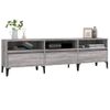 Mueble Para Tv Madera Contrachapada Gris Sonoma 150x30x44,5 Cm