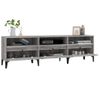 Mueble Para Tv Madera Contrachapada Gris Sonoma 150x30x44,5 Cm