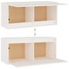 Muebles Para Tv 6 Piezas Madera Maciza De Pino Blanco