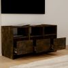 Mueble De Tv Madera De Ingeniería Roble Ahumado 102x37,5x52,5cm