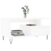 Mesa De Centro Madera Contrachapada Blanca 90x49x45 Cm