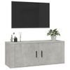 Mueble Para Tv De Pared Gris Hormigón 100x34,5x40 Cm