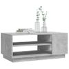 Mesa De Centro Madera De Ingeniería Gris Hormigón 102x55x43 Cm