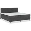 Cama Box Spring Tela Gris Oscuro 200x200 Cm