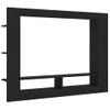 Mueble Para Tv Madera Contrachapada Negro 152x22x113 Cm