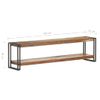 Mueble De Tv De Madera Maciza Reciclada 150x30x40 Cm