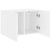 Mueble Para Tv De Pared Blanco 60x30x41 Cm