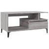 Mesa De Centro Madera Contrachapada Gris Sonoma 90x49x45 Cm