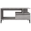 Mesa De Centro Madera Contrachapada Gris Sonoma 90x49x45 Cm