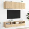 Muebles De Tv De Pared 5 Piezas Madera De Ingeniería Roble Sonoma