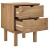 Mesita De Noche Otta Madera Maciza De Pino 46x39,5x57 Cm