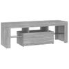 Mueble De Tv Con Luces Led Gris Sonoma 120x35x40 Cm