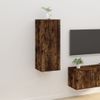 Mueble Para Tv De Pared Roble Ahumado 40x34,5x100 Cm