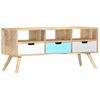 Mueble Para Tv De Madera Maciza De Mango 110x35x48 Cm