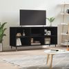 Mueble De Tv Madera De Ingeniería Negro 103,5x30x50 Cm