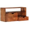 Mueble De Tv De Madera Maciza De Acacia 80x30x42 Cm