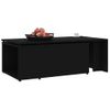 Mesa De Centro Madera Contrachapada Negro 150x50x35 Cm