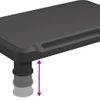 Soporte Para Monitor Negro 38x24x10,5 Cm