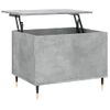 Mesa De Centro Madera Contrachapada Gris Hormigón 60x44,5x45 Cm