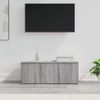 Mueble De Tv Madera Contrachapada Gris Sonoma 80x34x30 Cm