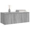 Mueble De Tv Madera Contrachapada Gris Sonoma 80x34x30 Cm