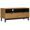 Mueble Para Tv Flam Madera Maciza De Pino 110x40x50 Cm