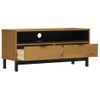 Mueble Para Tv Flam Madera Maciza De Pino 110x40x50 Cm