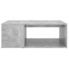 Mesa De Centro Madera Contrachapada Gris Hormigón 90x67x33 Cm