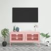 Mueble Para Tv De Acero Rosa 105x35x50 Cm