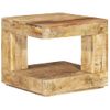 Mesa De Centro De Madera Maciza De Mango 45x45x40 Cm