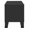 Mueble De Tv Industrial Metal Negro 105x35x42 Cm