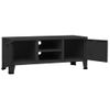 Mueble De Tv Industrial Metal Negro 105x35x42 Cm