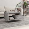 Mesa De Centro Madera Contrachapada Gris Sonoma 90x49x45 Cm