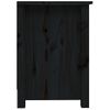 Mueble De Tv De Madera Maciza De Pino Negro 103x36,5x52 Cm