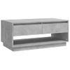 Mesa De Centro Madera Contrachapada Gris Hormigón 102,5x55x44cm